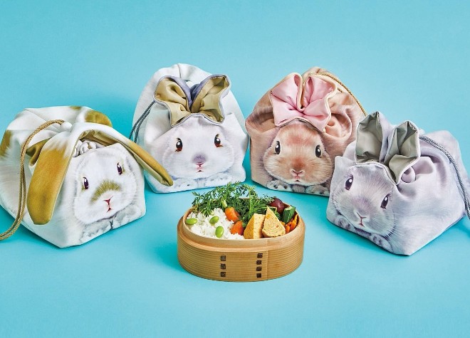 ピョンとお耳ができる うさぎのランチきんちゃく│YOU+MORE！│フェリシモ